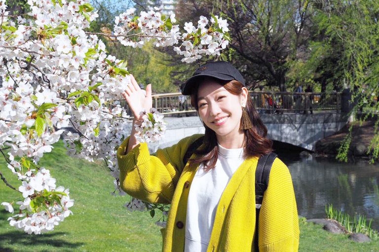 コープCMのお姉さん花見に行く！withトマトドレッシング フカボリマガジン Fukabori mag